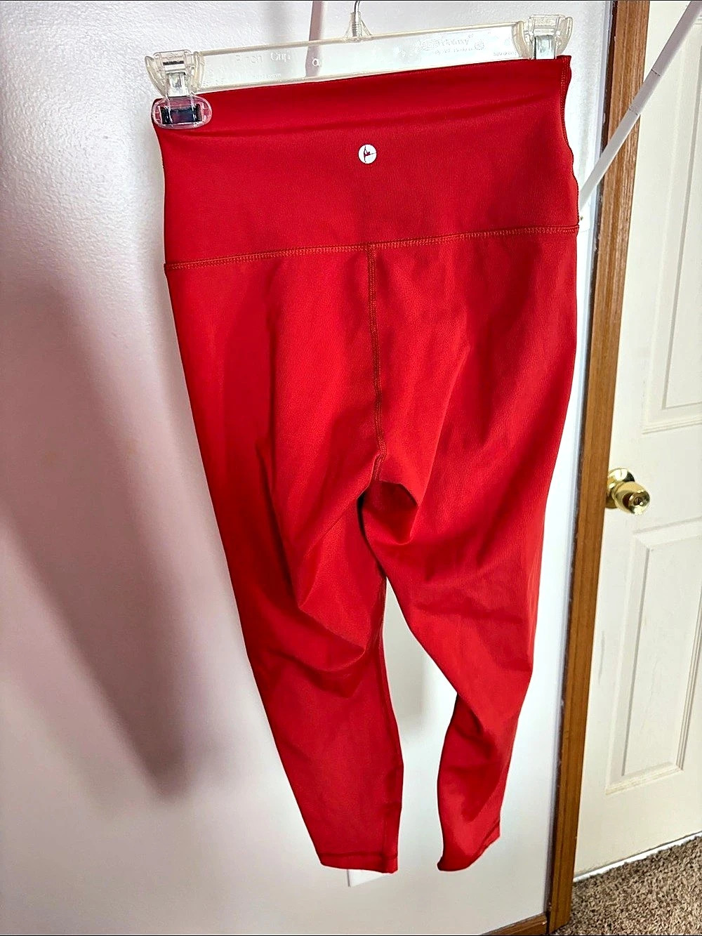 90 Degree by Reflex High Waist Active Leggings Red Athletic Leggings Like New